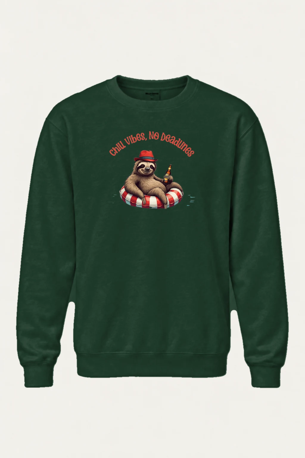 "Chill Vibes No Deadlines" Heavy Blend Unisex Crewneck Sweatshirt | Gildan 18000