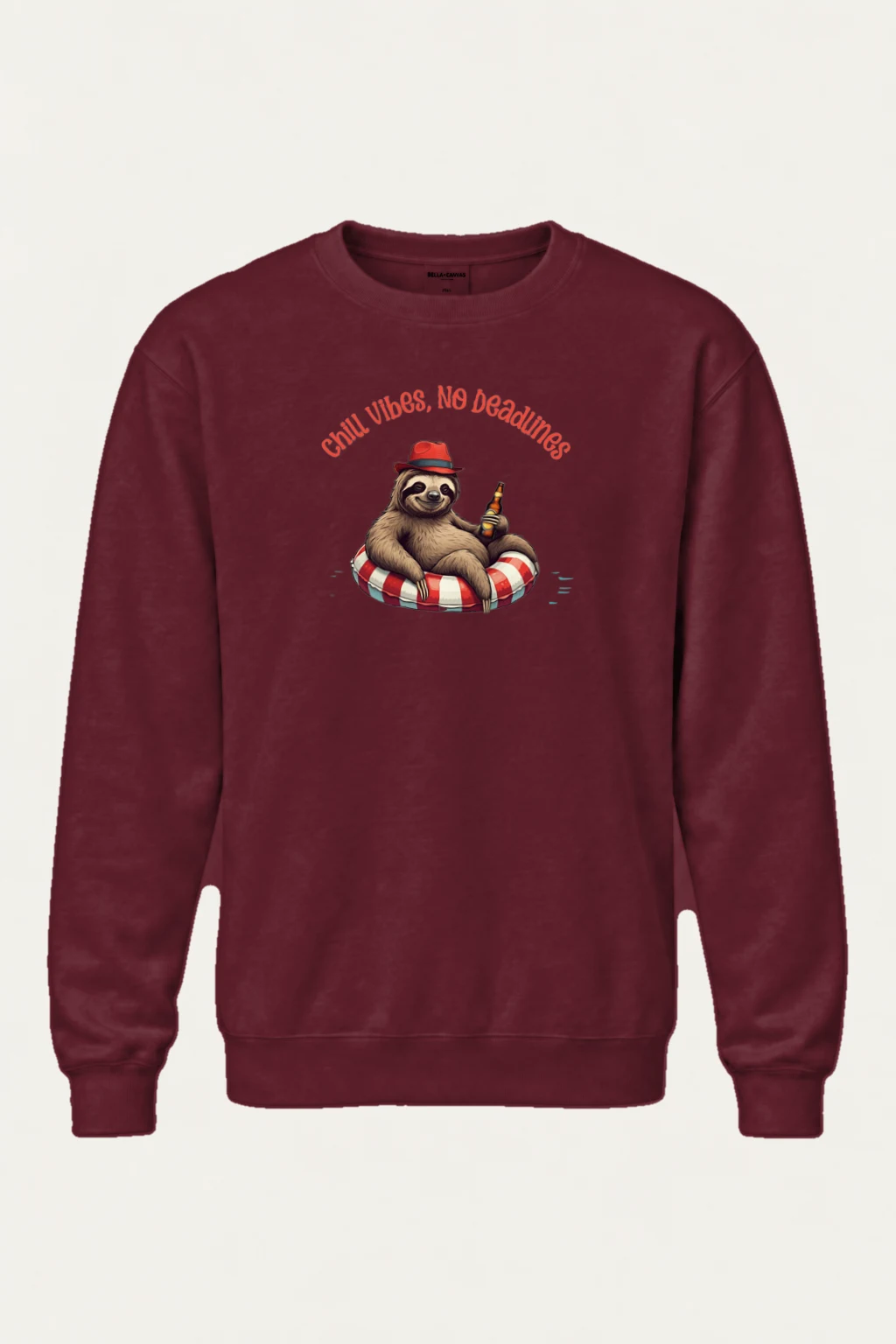 "Chill Vibes No Deadlines" Heavy Blend Unisex Crewneck Sweatshirt | Gildan 18000