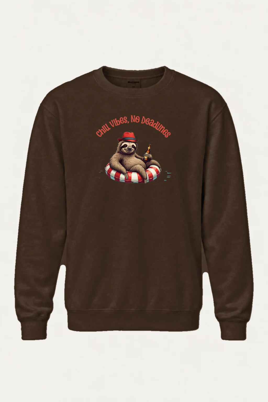 "Chill Vibes No Deadlines" Heavy Blend Unisex Crewneck Sweatshirt | Gildan 18000