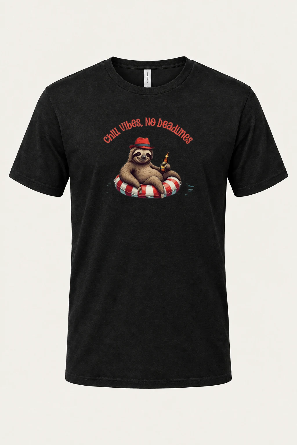 "Chill Vibes No Deadlines" Heavyweight Unisex Crewneck T-shirt | Gildan 5000