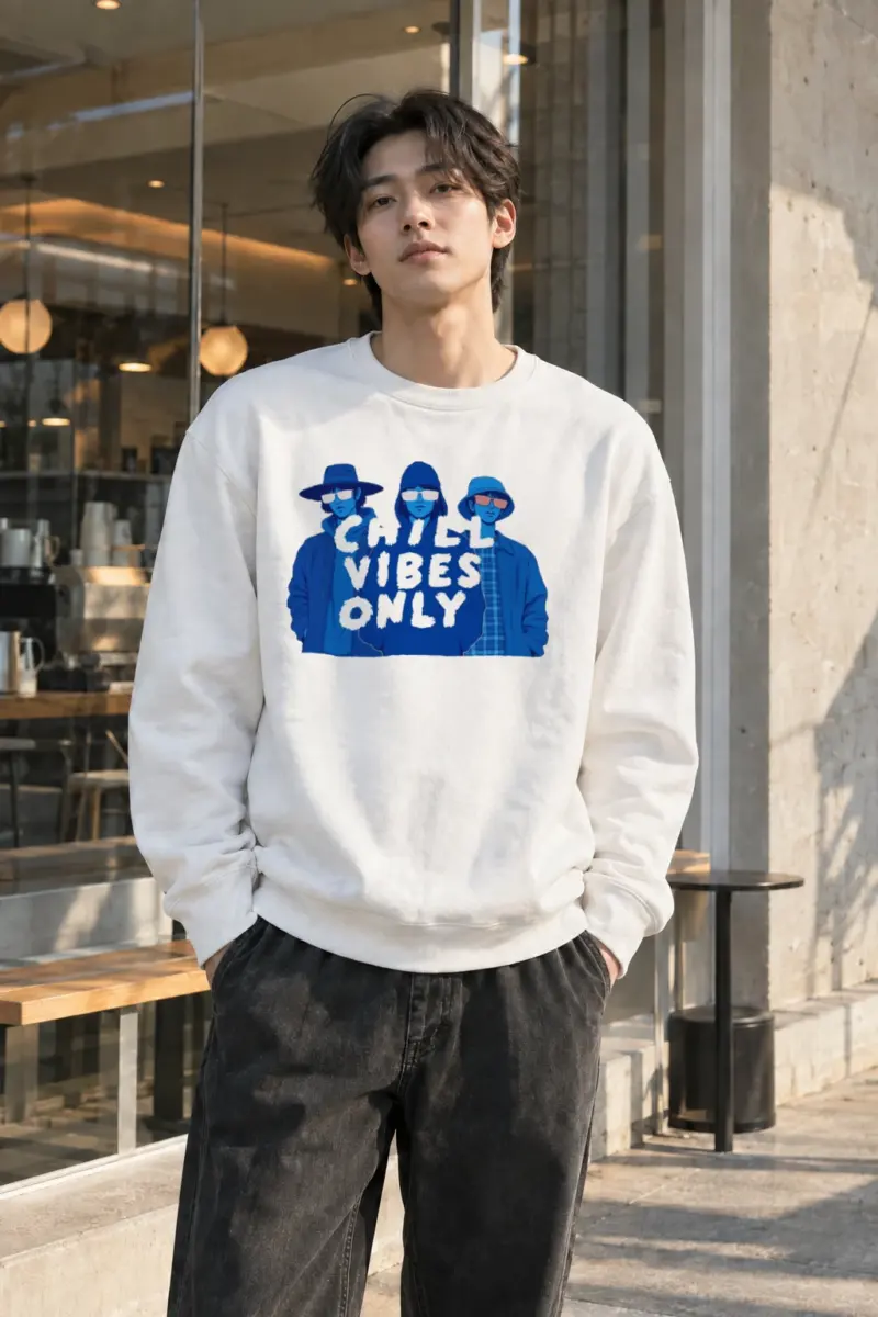 "Chill Vibes Only" Heavy Blend Unisex Crewneck Sweatshirt | Gildan 18000