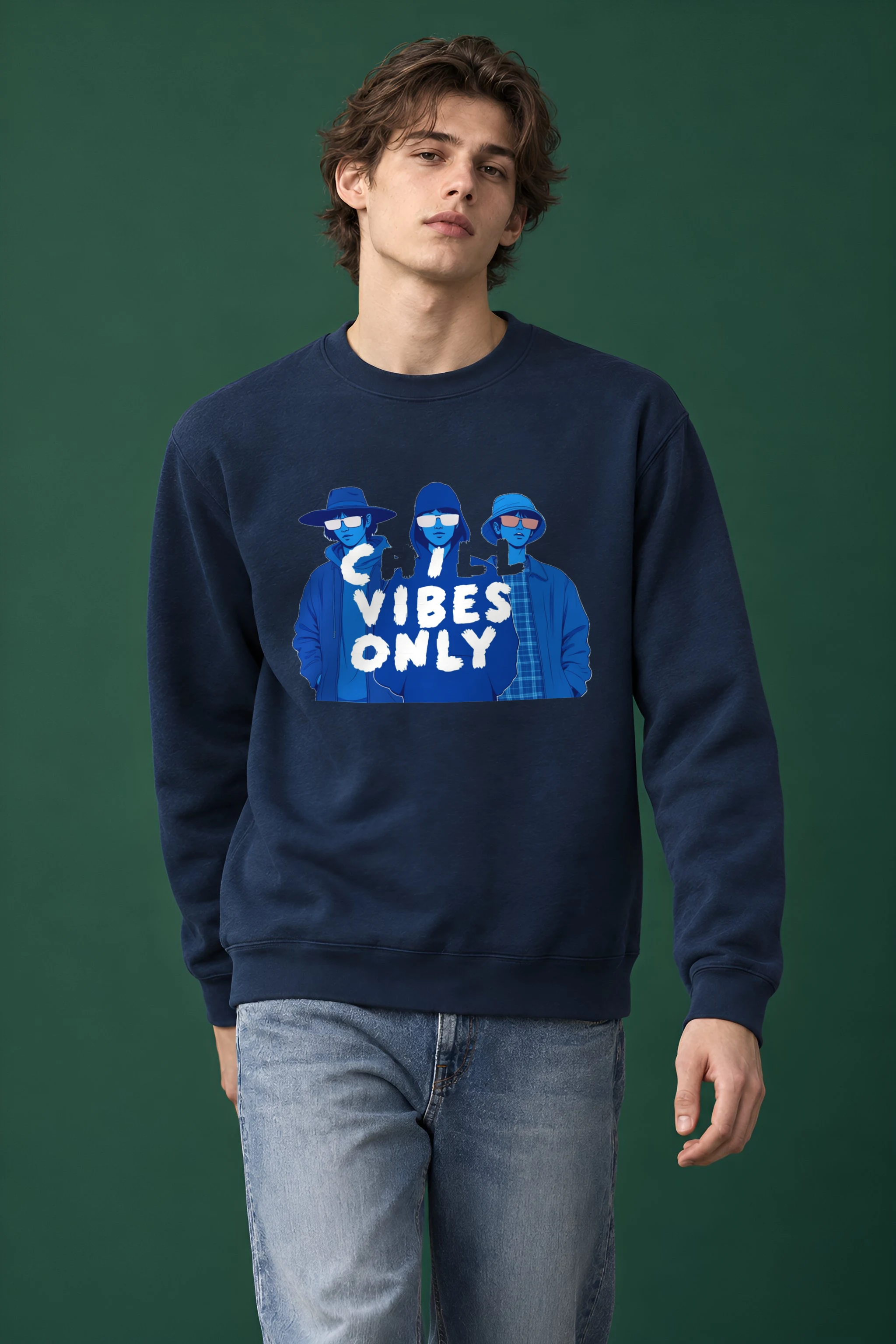 "Chill Vibes Only" 1 Crewneck Sweatshirt