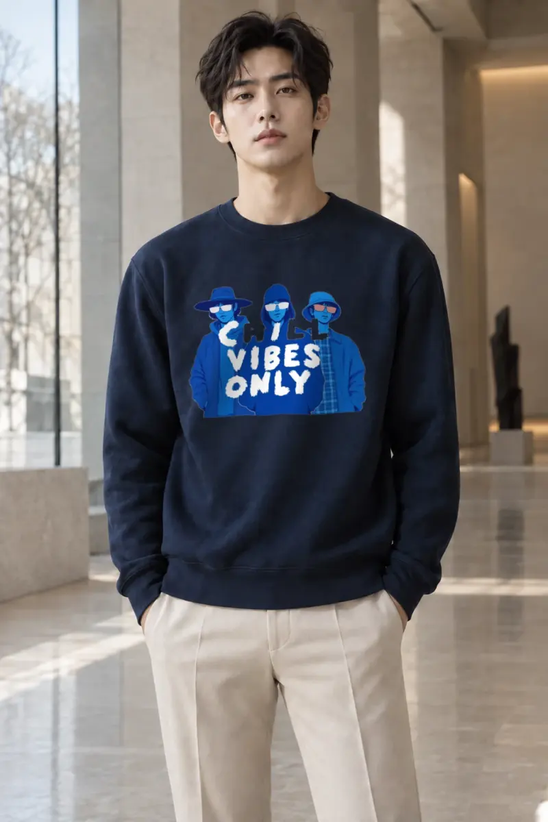 "Chill Vibes Only" Heavy Blend Unisex Crewneck Sweatshirt | Gildan 18000