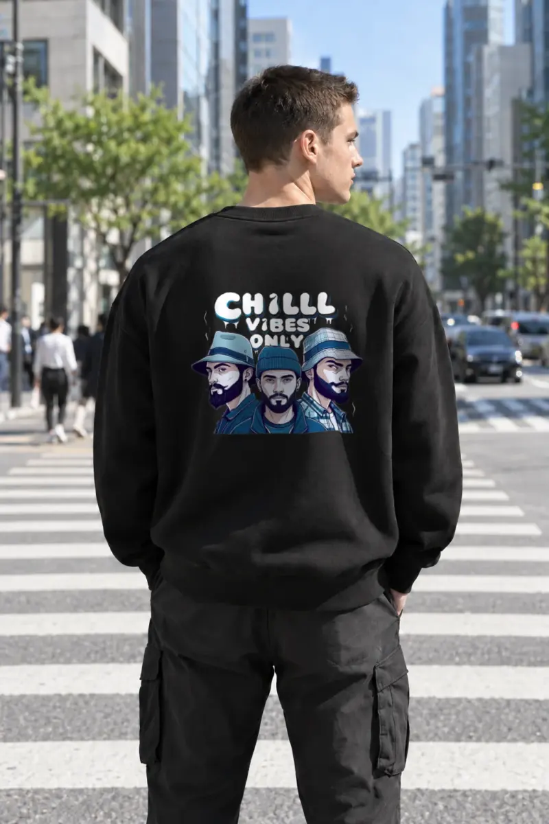 "Chill Vibes Only" Heavy Blend Unisex Crewneck Sweatshirt | Gildan 18000