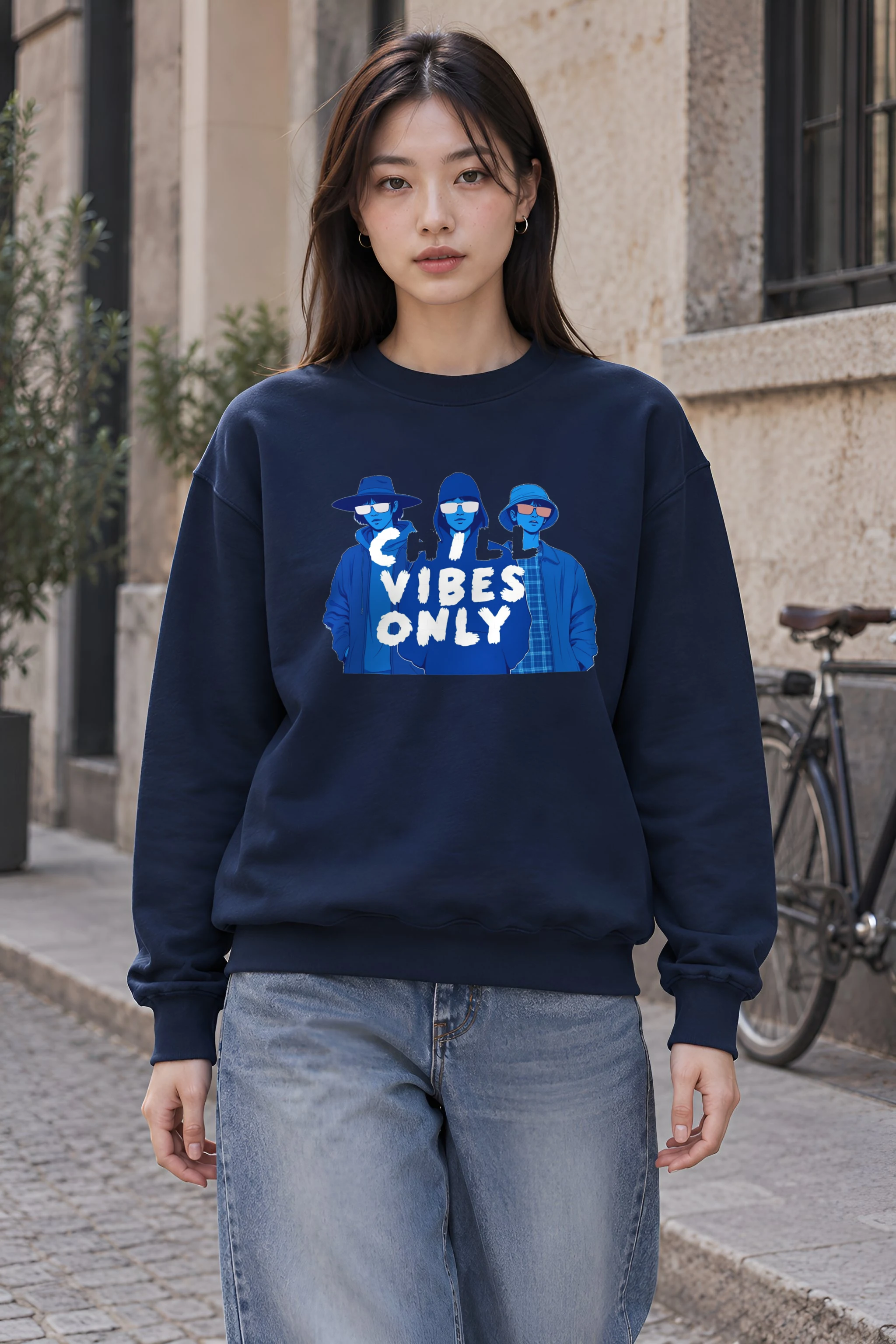 "Chill Vibes Only" 1 Crewneck Sweatshirt