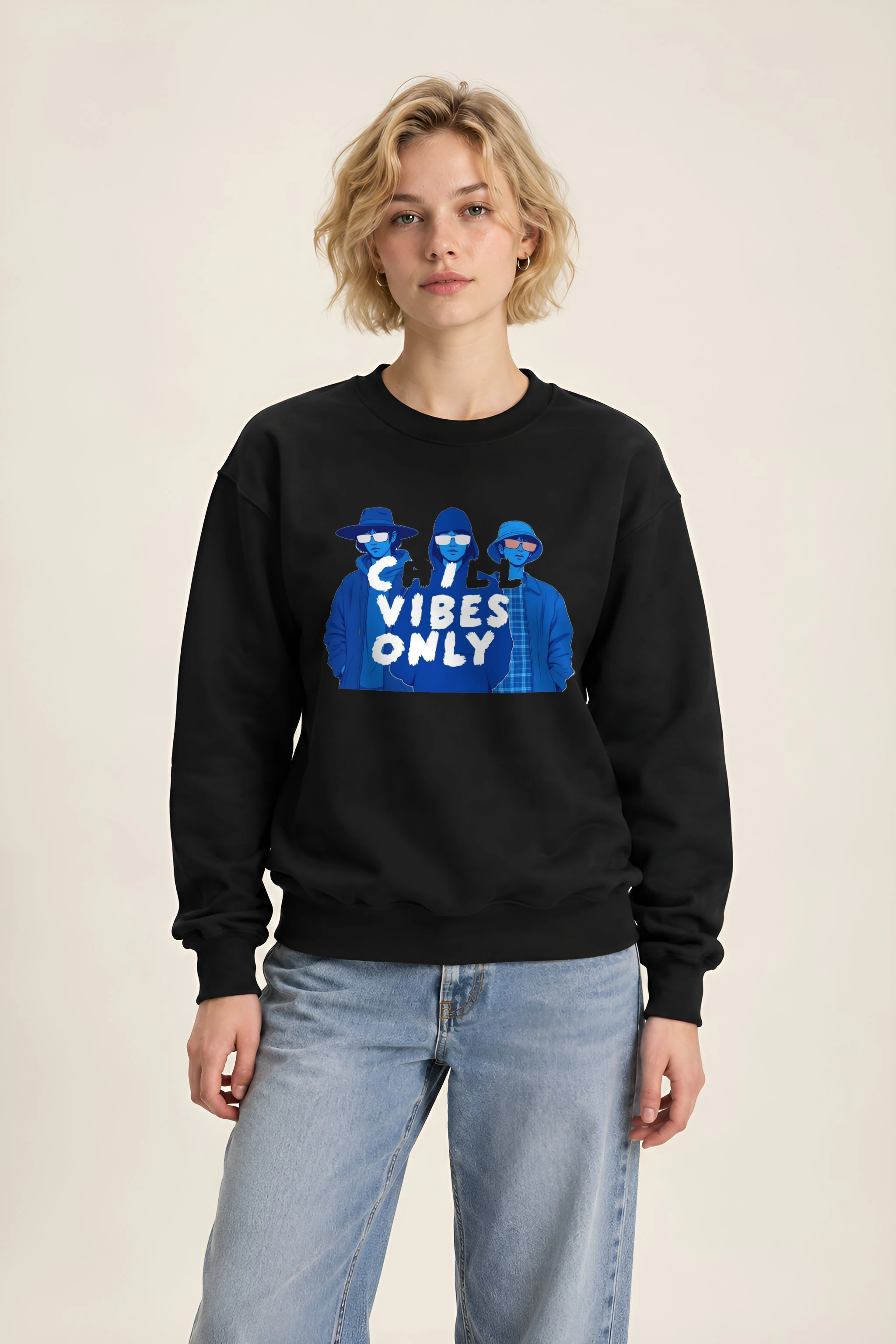 "Chill Vibes Only" 1 Crewneck Sweatshirt
