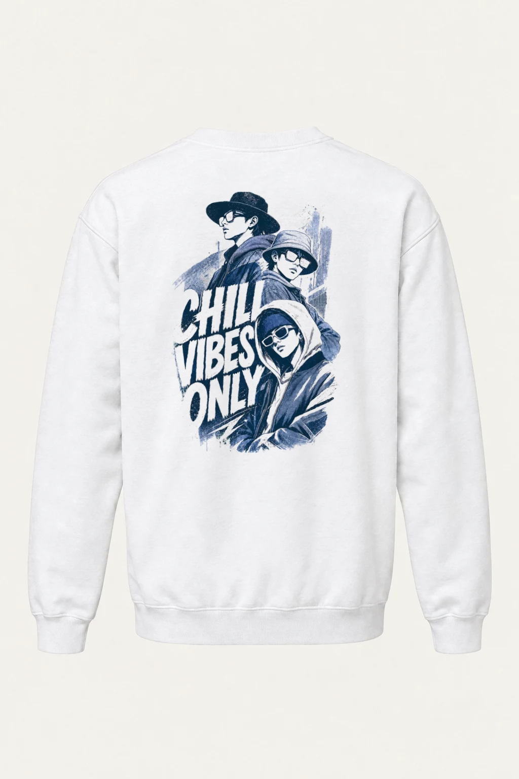 "Chill Vibes Only" Heavy Blend Unisex Crewneck Sweatshirt | Gildan 18000
