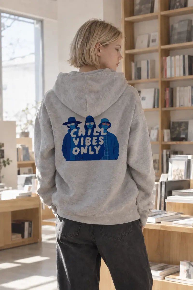 “Chill Vibes Only” Heavy Blend Unisex Pullover Hoodie | Gildan 18500