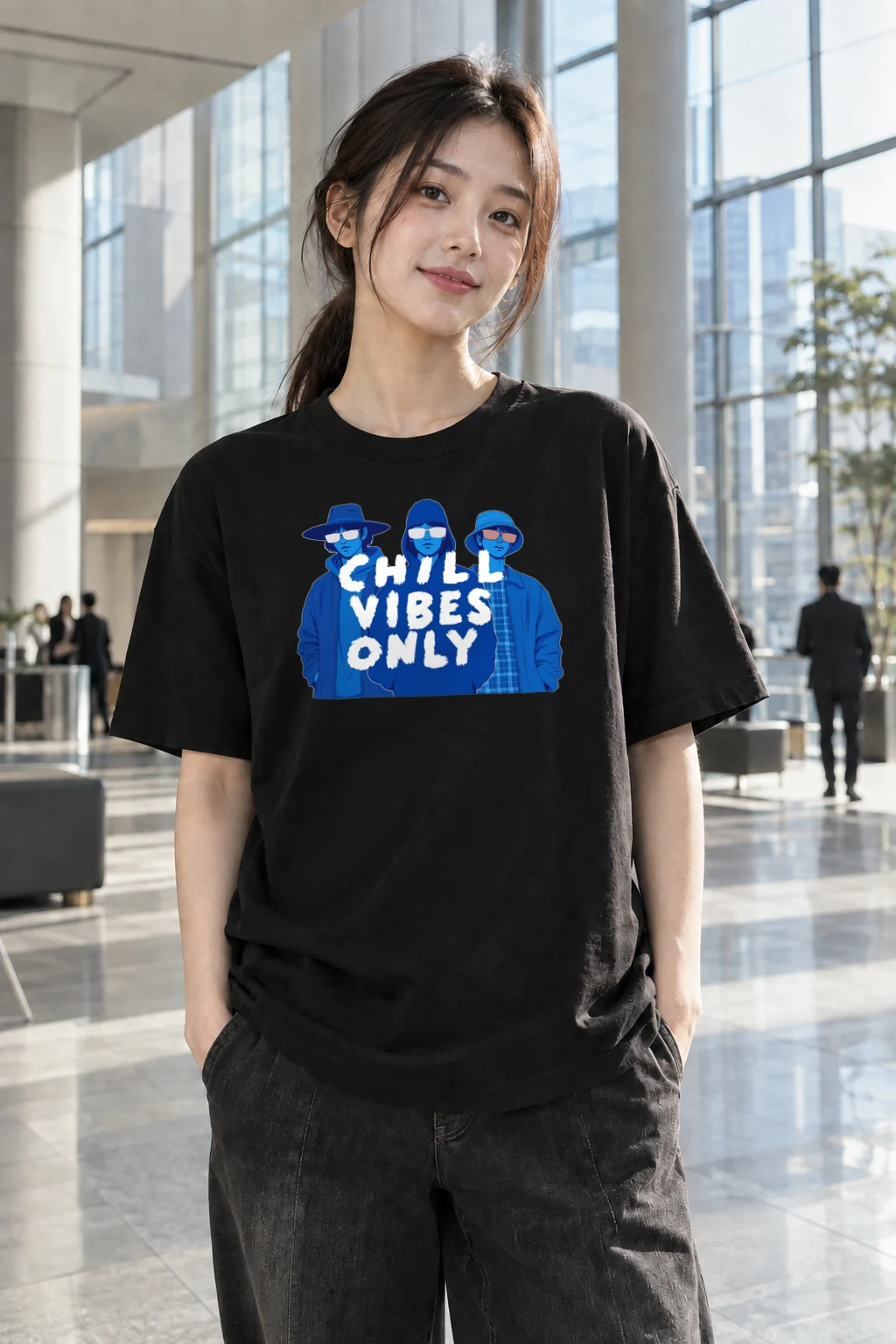 "Chill Vibes Only" Heavyweight Unisex Crewneck T-shirt | Gildan 5000