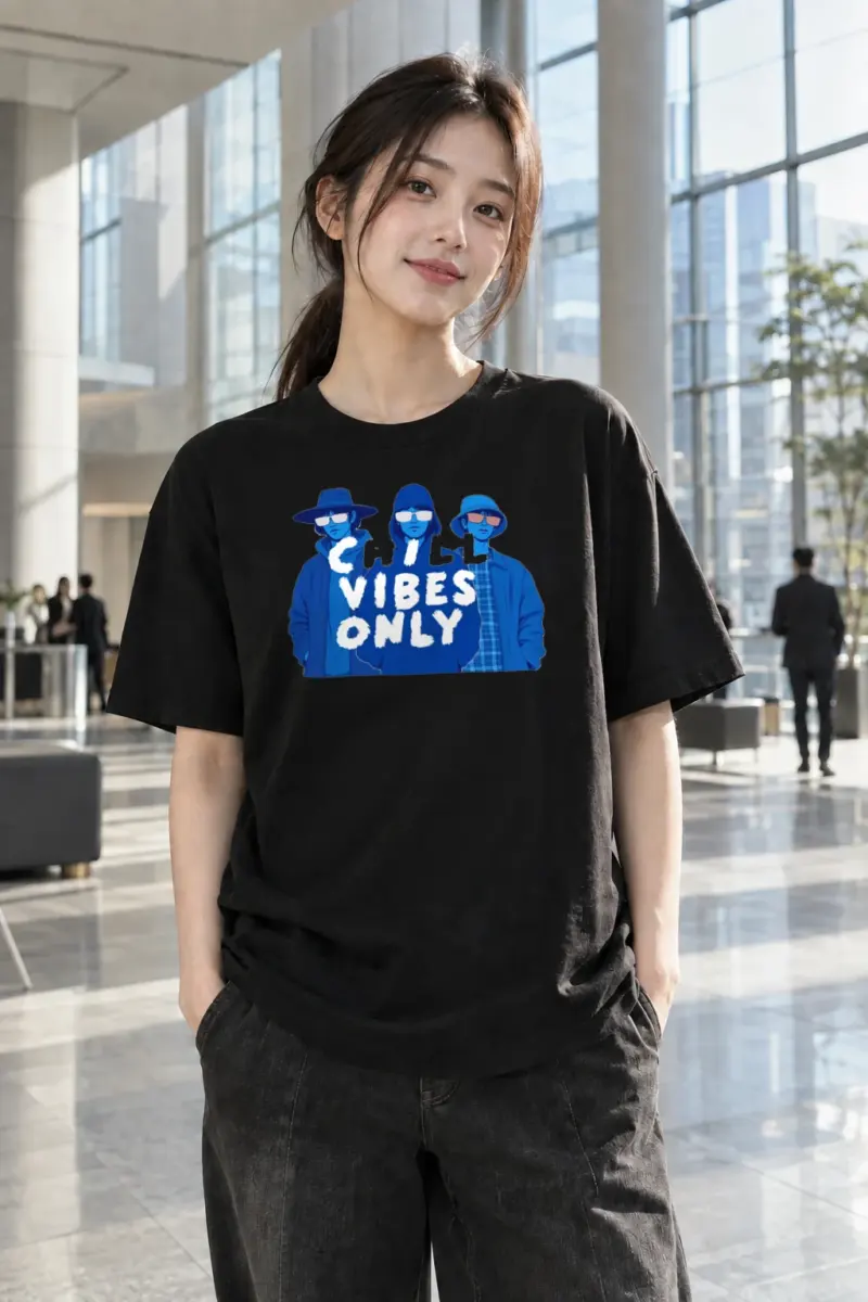 "Chill Vibes Only" Heavyweight Unisex Crewneck T-shirt | Gildan 5000