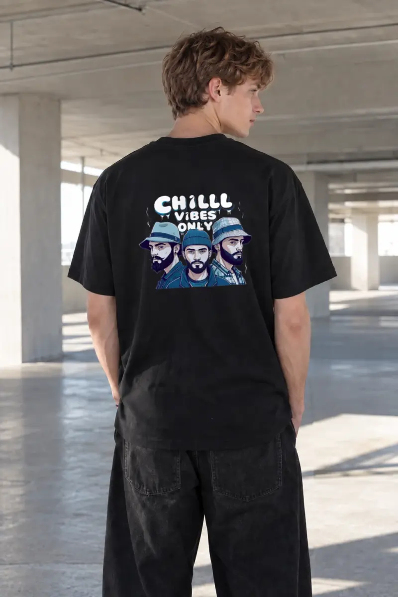 “Chill Vibes Only” Heavyweight Unisex Crewneck T-shirt | Gildan 5000