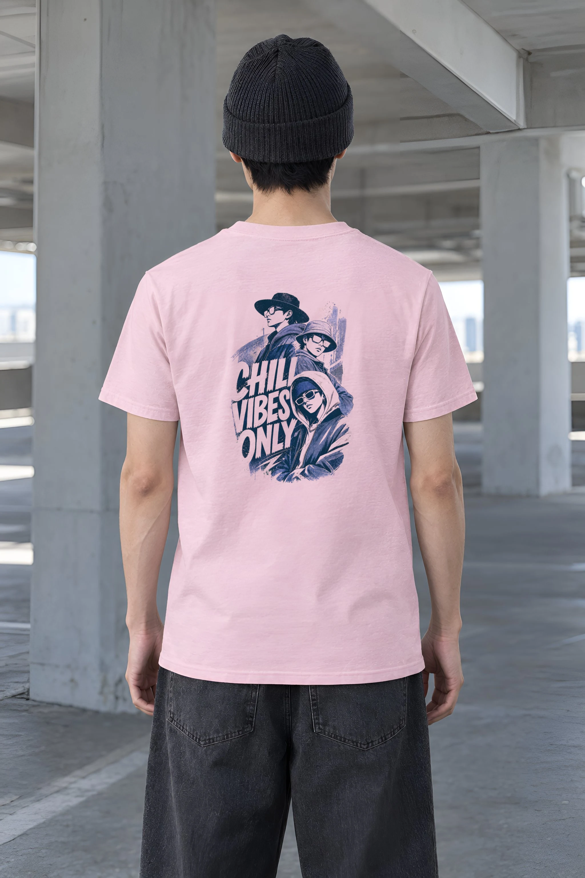"Chill Vibes Only" Heavyweight Unisex Crewneck T-shirt