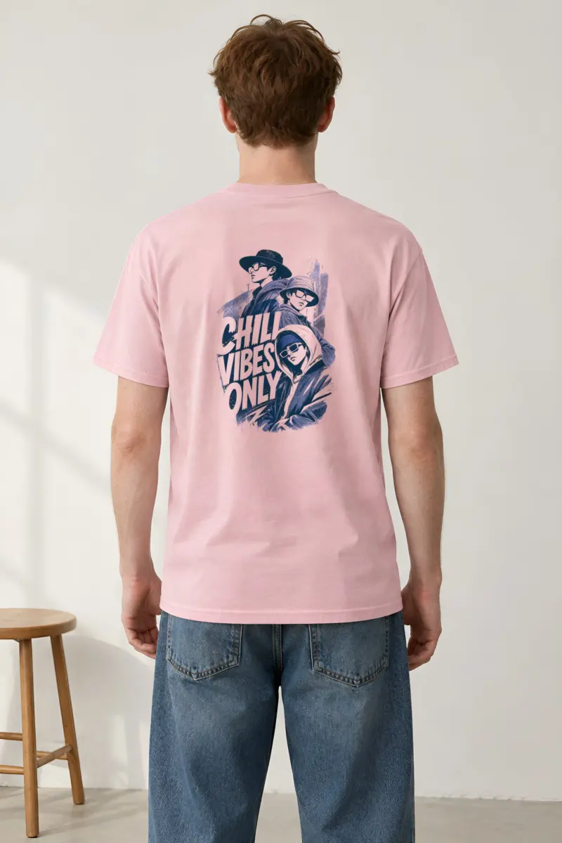 "Chill Vibes Only" Heavyweight Unisex Crewneck T-shirt