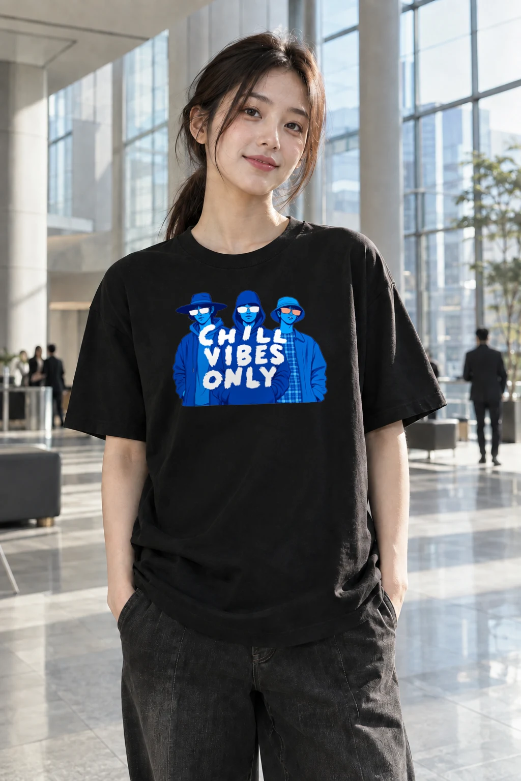 "Chill Vibes Only" Heavyweight Unisex Crewneck T-shirt | Gildan 5000