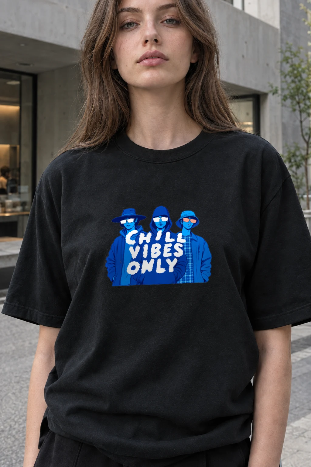 "Chill Vibes Only" Heavyweight Unisex Crewneck T-shirt | Gildan 5000