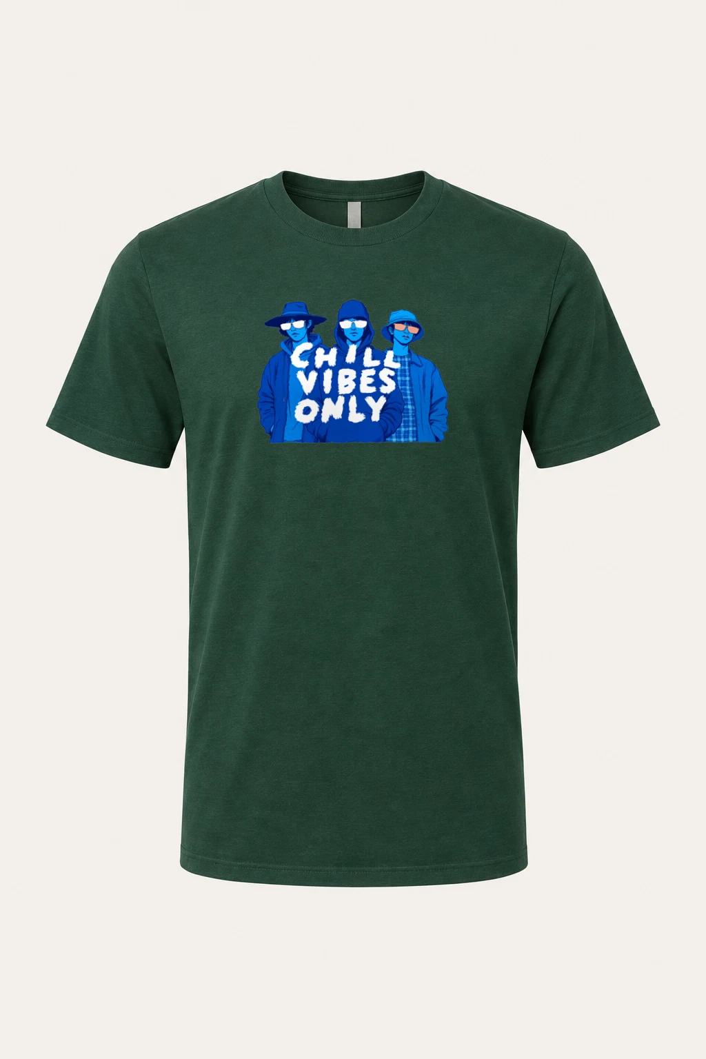 "Chill Vibes Only" Heavyweight Unisex Crewneck T-shirt | Gildan 5000
