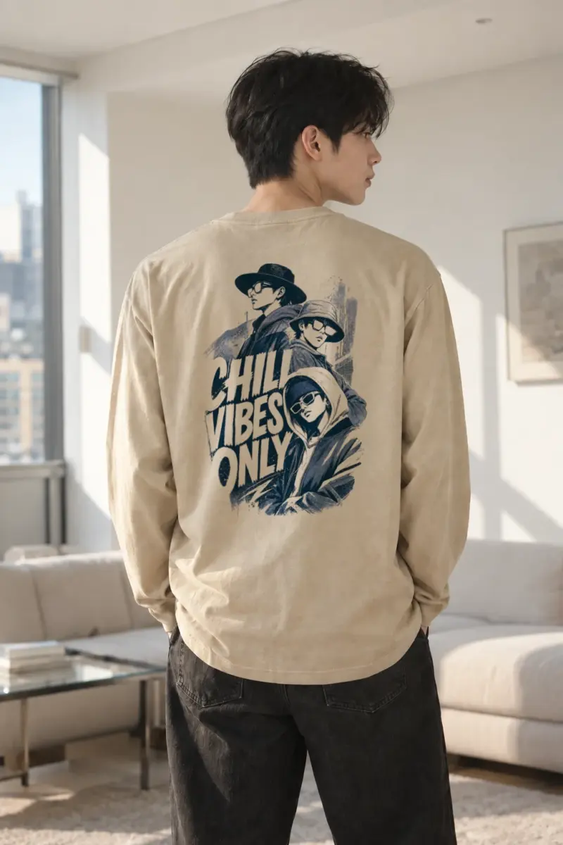 “Chill Vibes Only” Unisex Longsleeve T-shirt | Gildan 2400