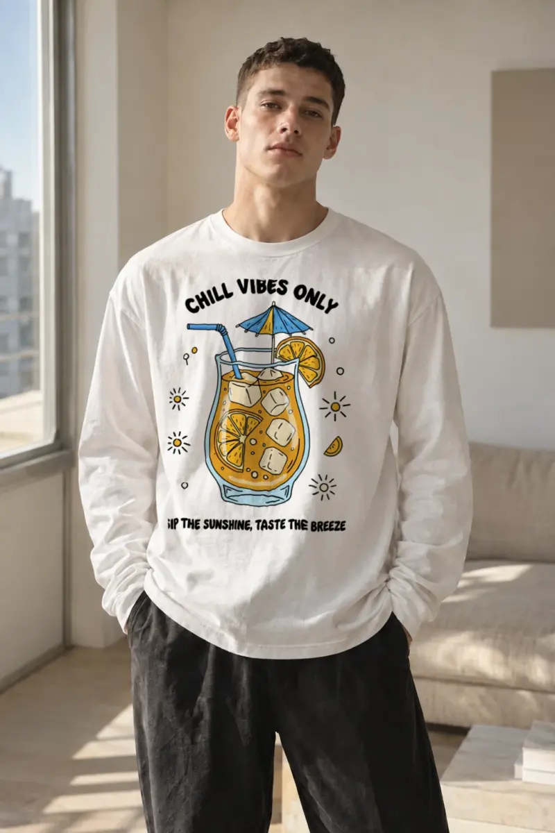 "Chill Vibes Only" Unisex Longsleeve T-shirt | Gildan 2400