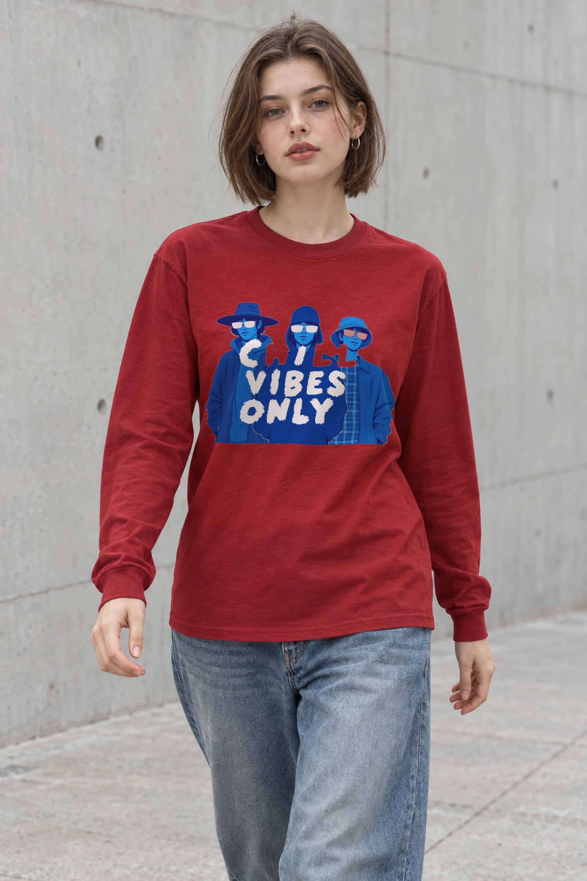 "Chill Vibes Only" Unisex Longsleeve T-shirt