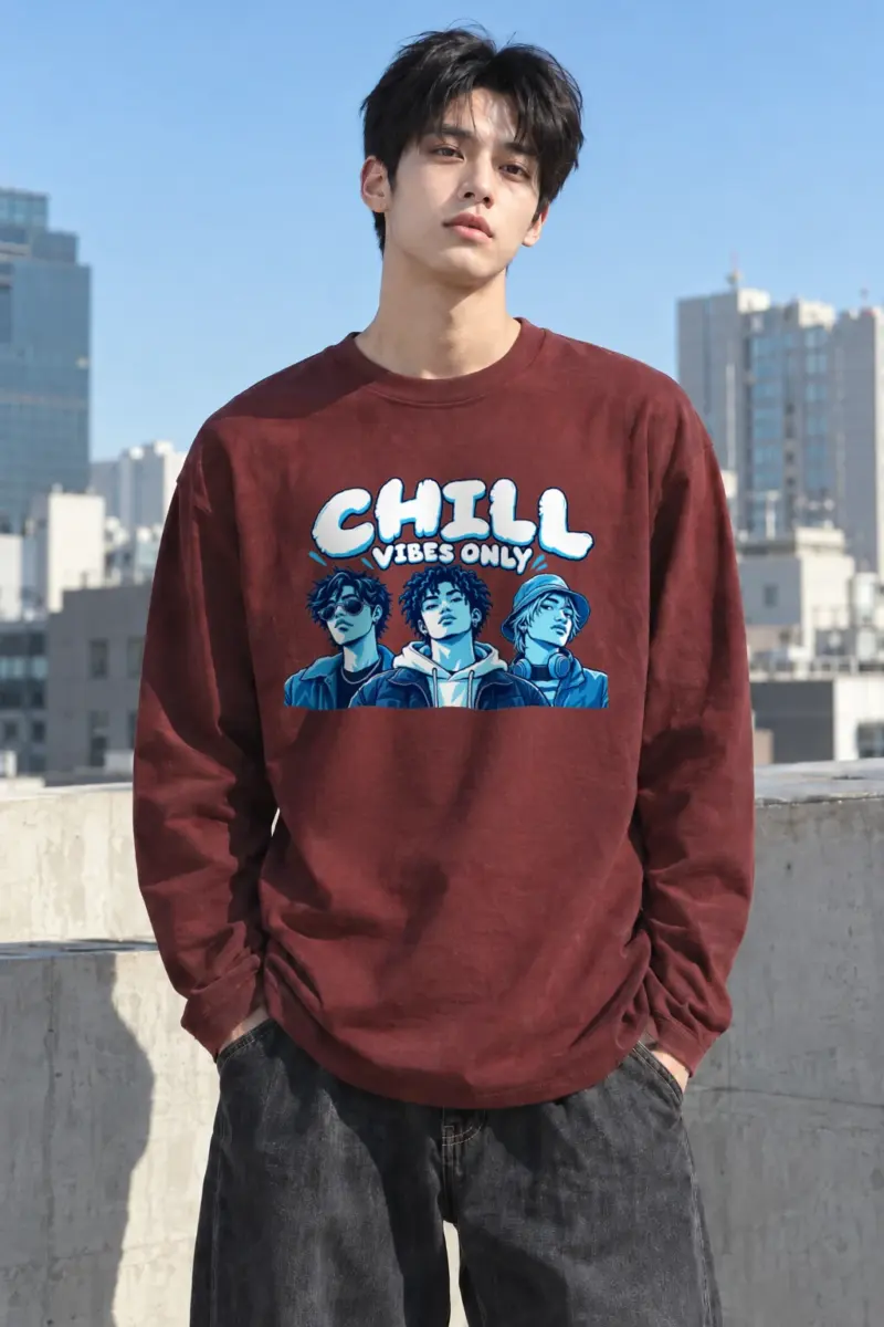 "Chill Vibes Only" Unisex Longsleeve T-shirt | Gildan 2400