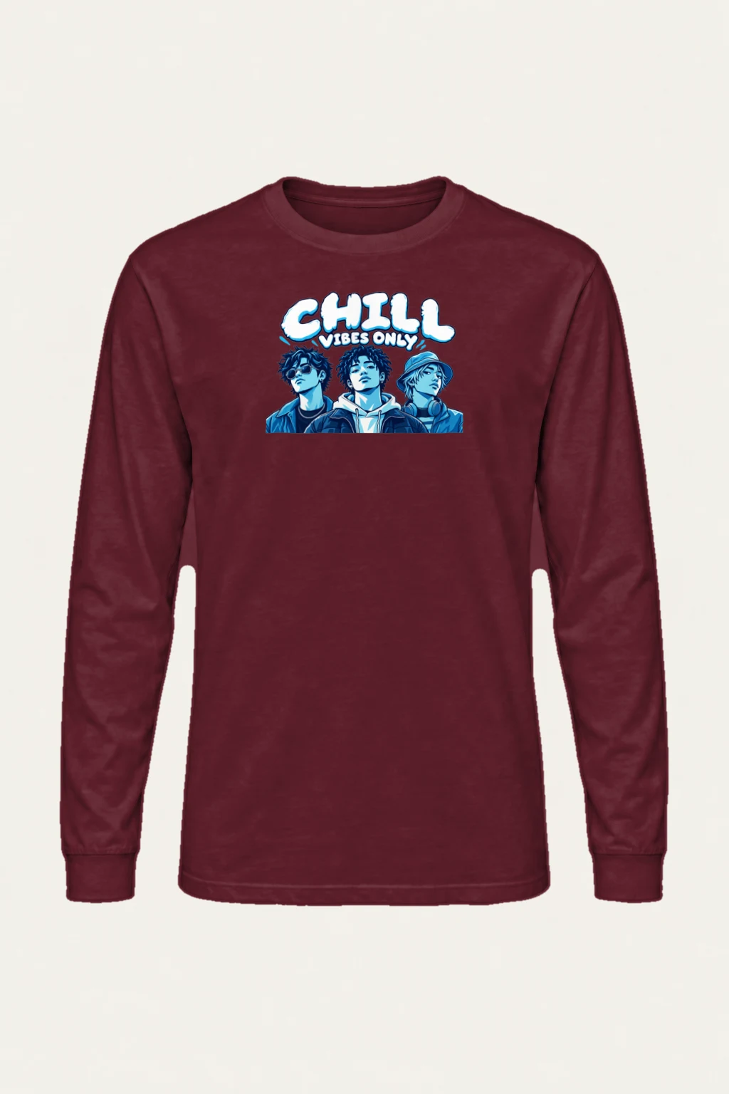 "Chill Vibes Only" Unisex Longsleeve T-shirt | Gildan 2400