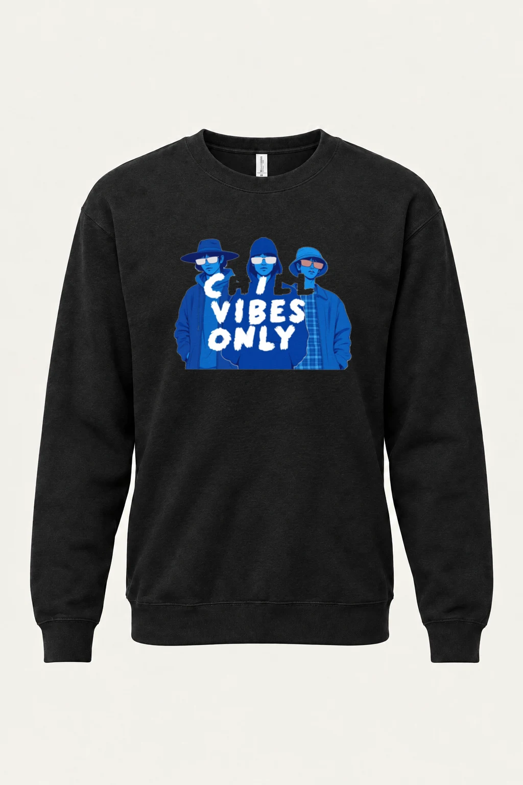 "Chill Vibes Only" Unisex Sponge Fleece Crewneck Sweatshirt | Bella + Canvas 3901