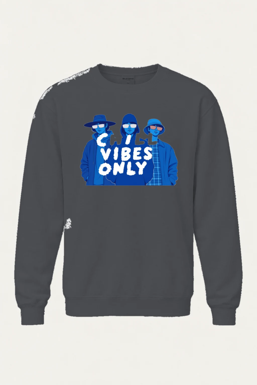 "Chill Vibes Only" Unisex Sponge Fleece Crewneck Sweatshirt | Bella + Canvas 3901