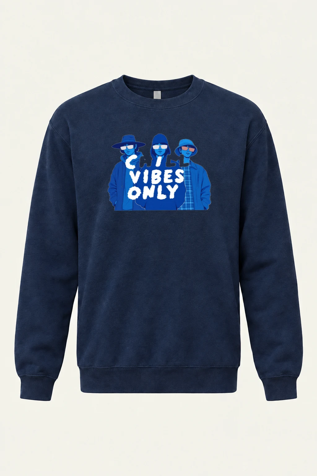 "Chill Vibes Only" Unisex Sponge Fleece Crewneck Sweatshirt | Bella + Canvas 3901