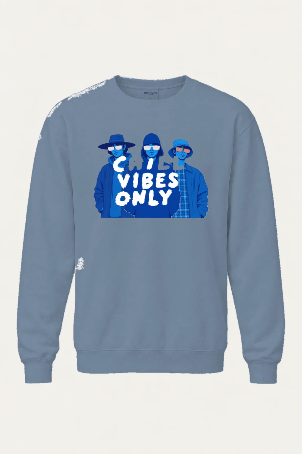 "Chill Vibes Only" Unisex Sponge Fleece Crewneck Sweatshirt | Bella + Canvas 3901