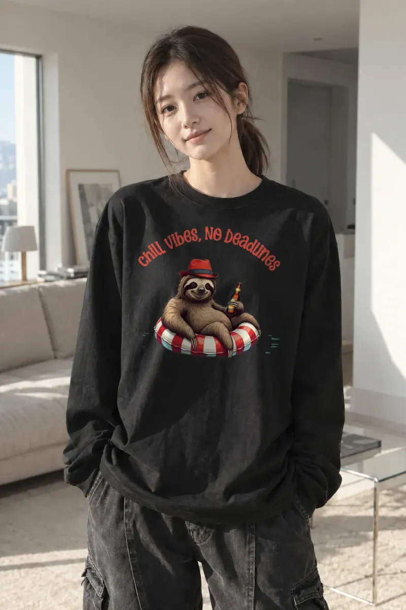 “Chill Vibes” Unisex Longsleeve T-shirt | Gildan 2400