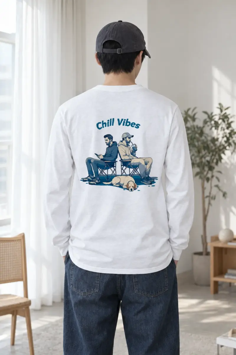 "Chill Vibes" Unisex Longsleeve T-shirt | Gildan 2400