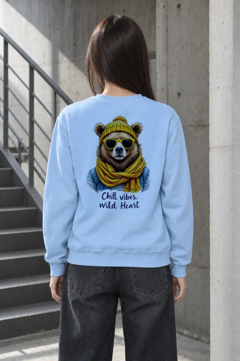 "Chill Vibes Wild Heart" Heavy Blend Unisex Crewneck Sweatshirt