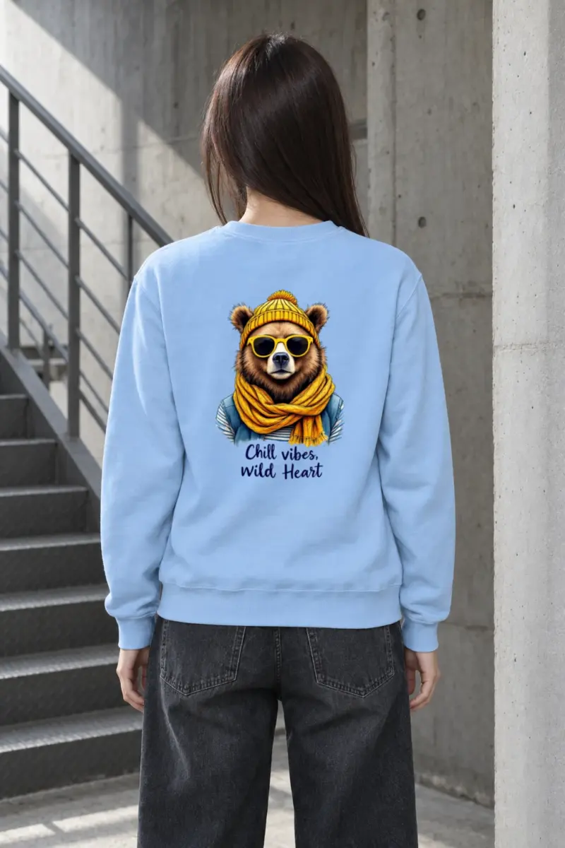 "Chill Vibes Wild Heart" Heavy Blend Unisex Crewneck Sweatshirt