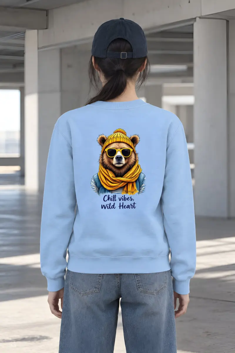 "Chill Vibes Wild Heart" Heavy Blend Unisex Crewneck Sweatshirt