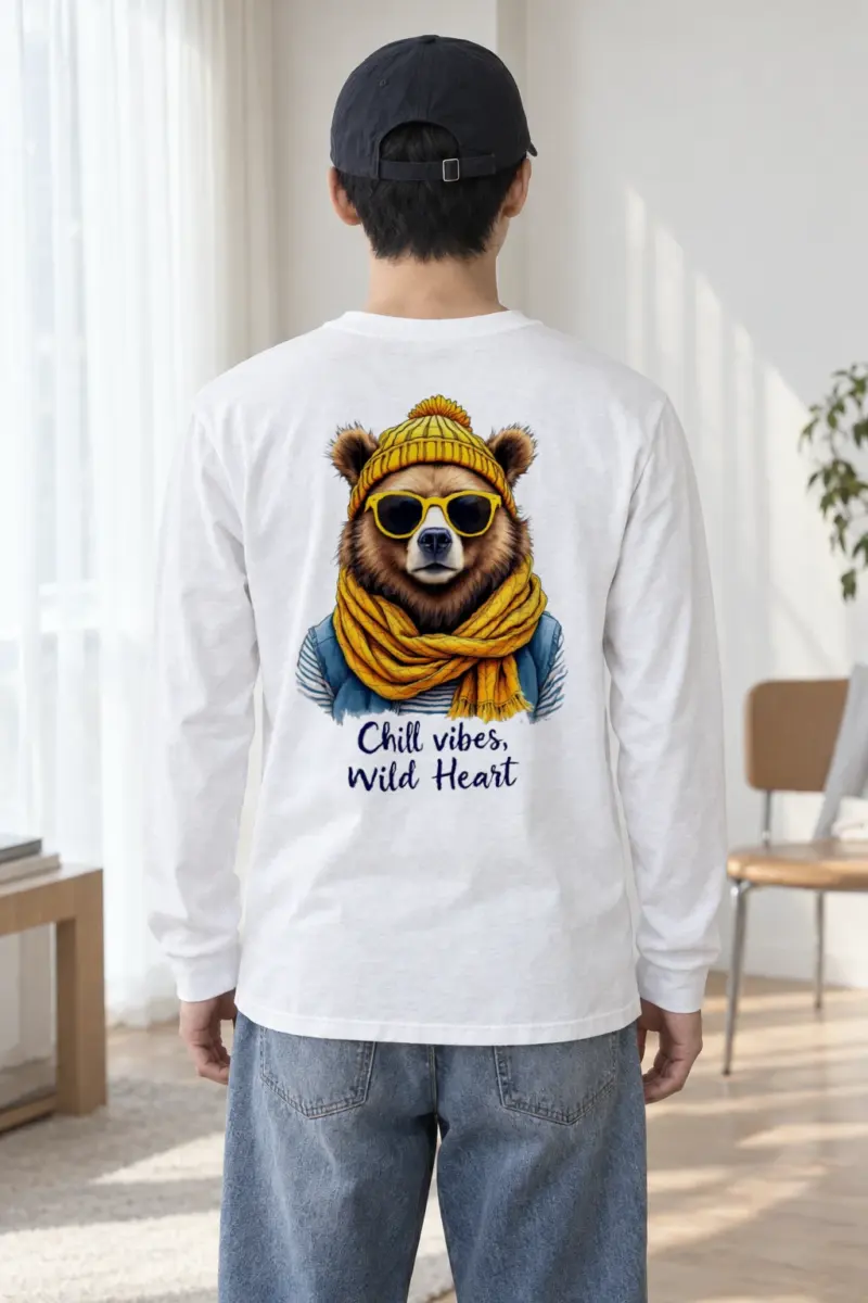 "Chill Vibes Wild Heart" Unisex Longsleeve T-shirt