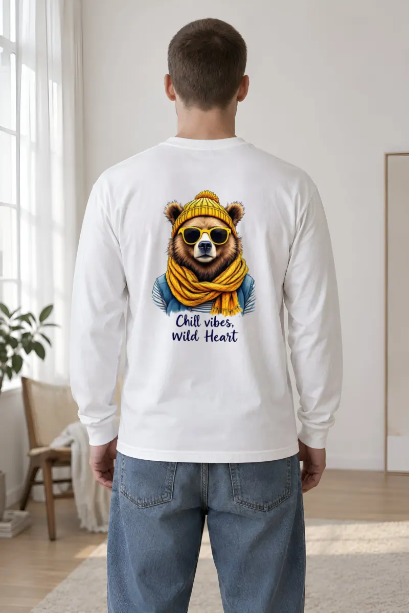 "Chill Vibes Wild Heart" Unisex Longsleeve T-shirt