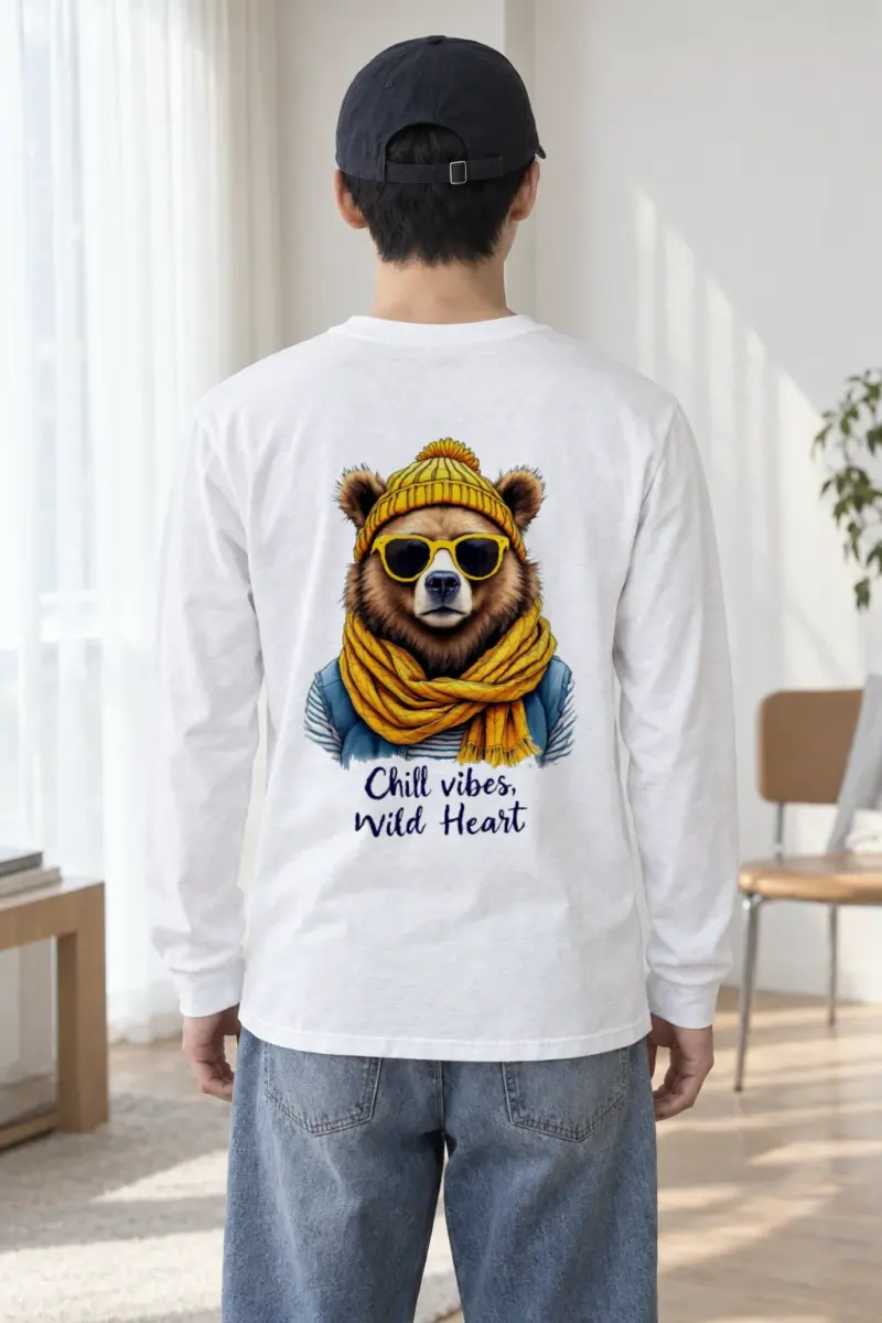 "Chill Vibes Wild Heart" Unisex Longsleeve T-shirt