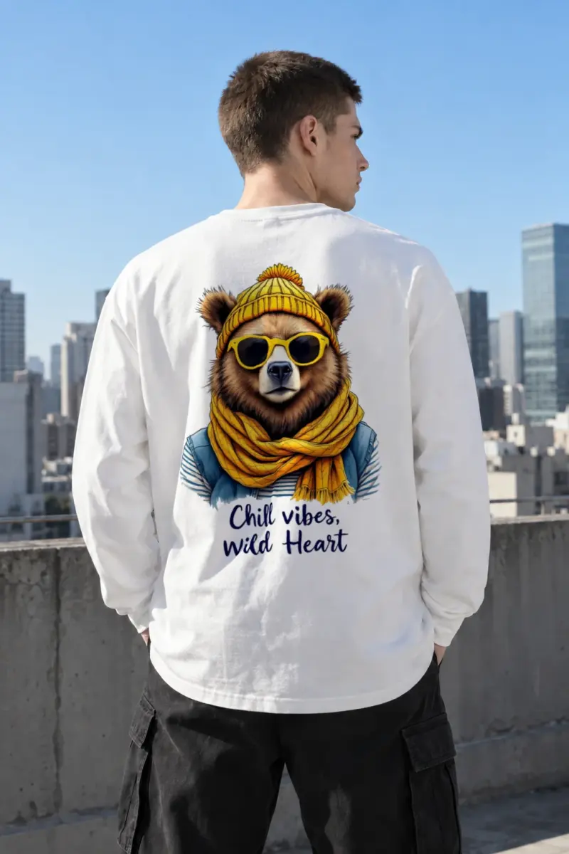 "Chill Vibes Wild Heart" Unisex Longsleeve T-shirt | Gildan 2400