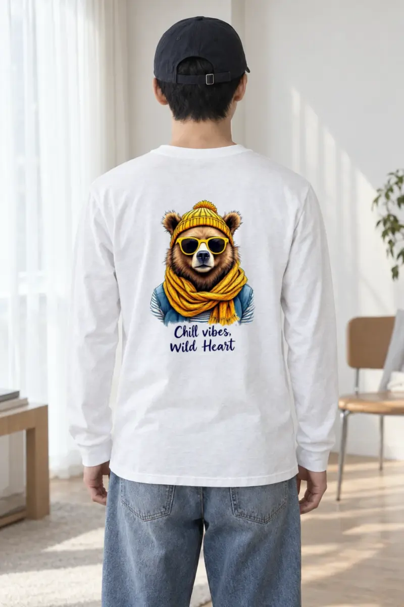 "Chill Vibes Wild Heart" Unisex Longsleeve T-shirt