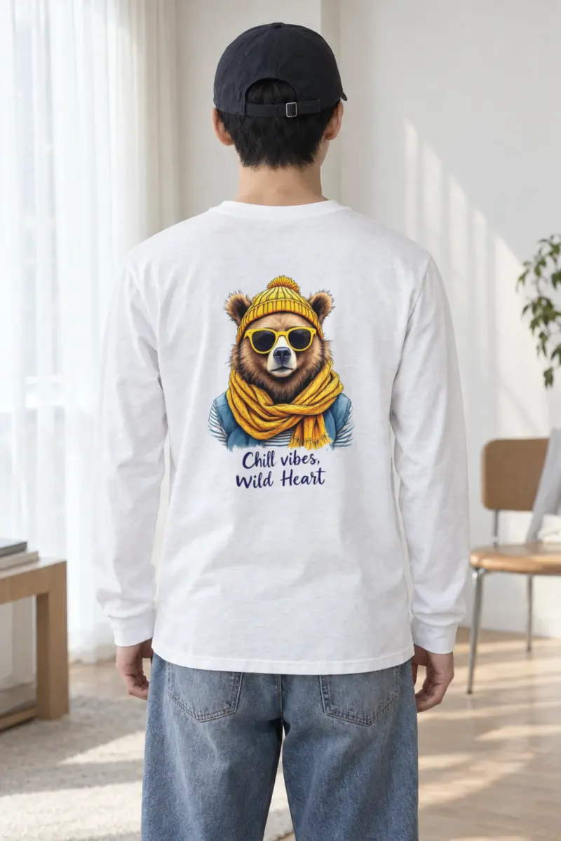 "Chill Vibes Wild Heart" Unisex Longsleeve T-shirt