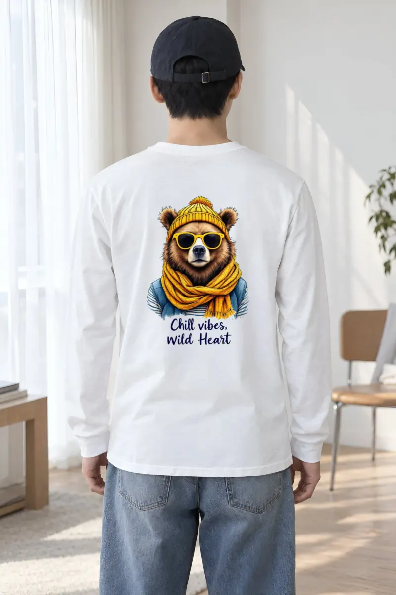 "Chill Vibes Wild Heart" Unisex Longsleeve T-shirt