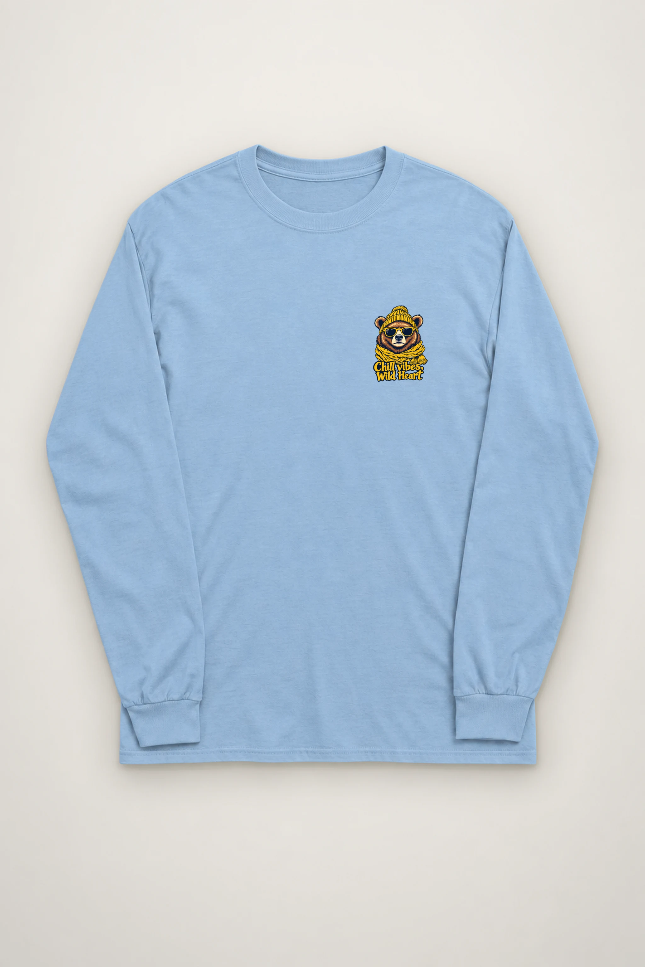 "Chill Vibes Wild Heart" Unisex Longsleeve T-shirt