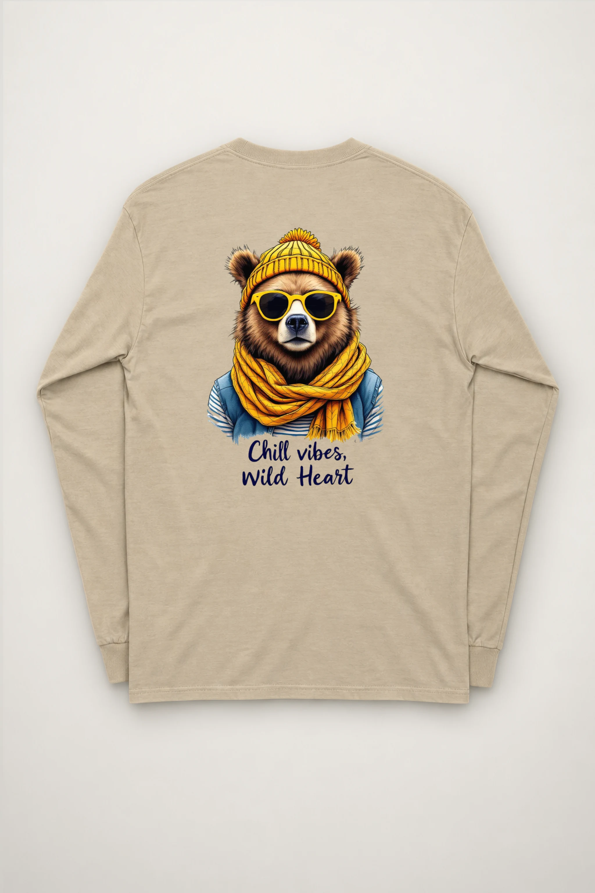 "Chill Vibes Wild Heart" Unisex Longsleeve T-shirt