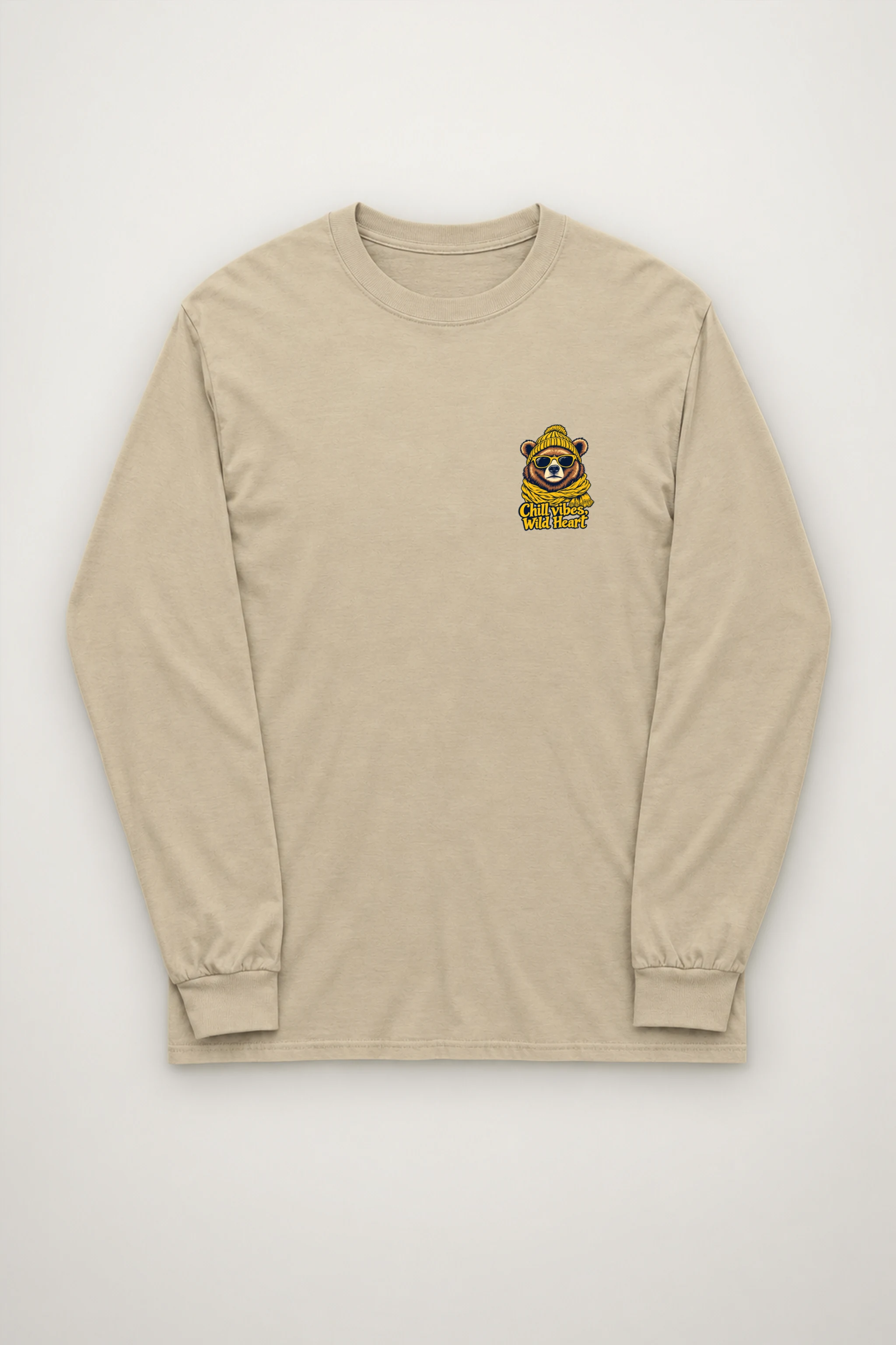 "Chill Vibes Wild Heart" Unisex Longsleeve T-shirt