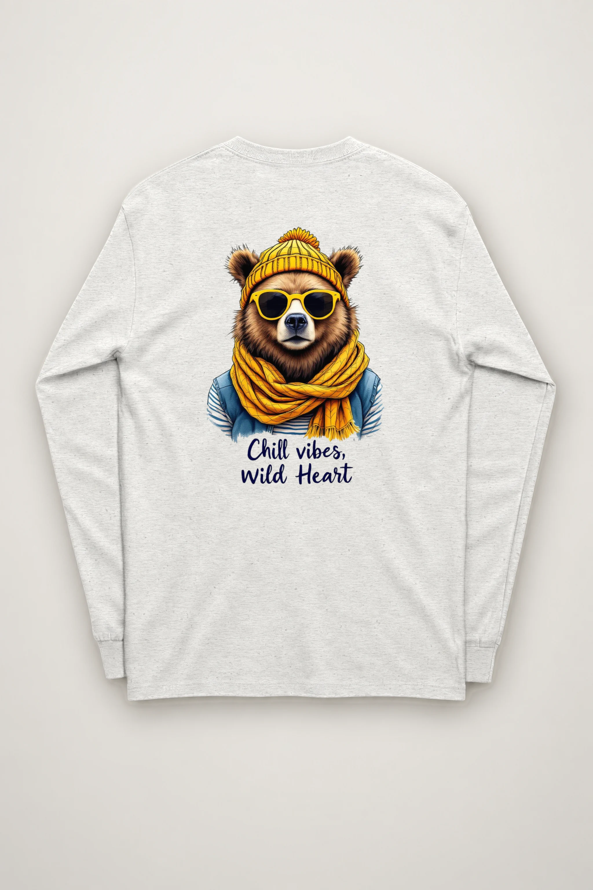 "Chill Vibes Wild Heart" Unisex Longsleeve T-shirt