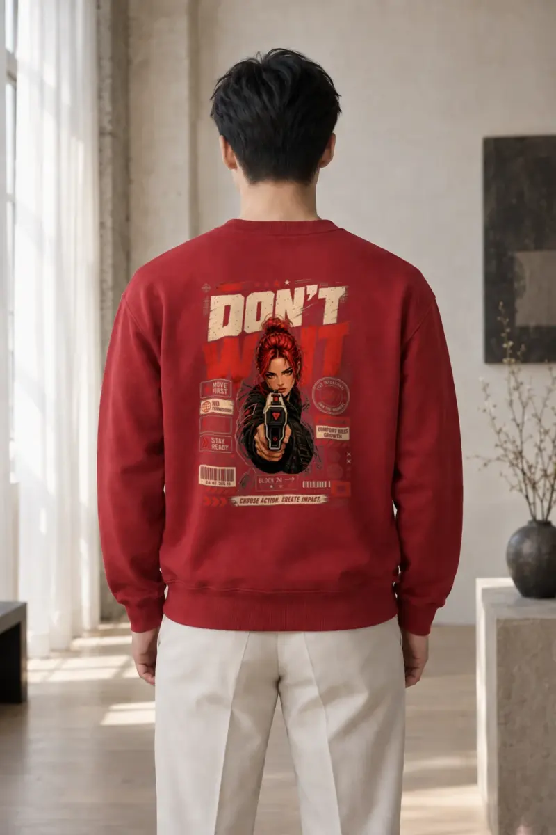 "Choose Action" Heavy Blend Unisex Crewneck Sweatshirt | Gildan 18000