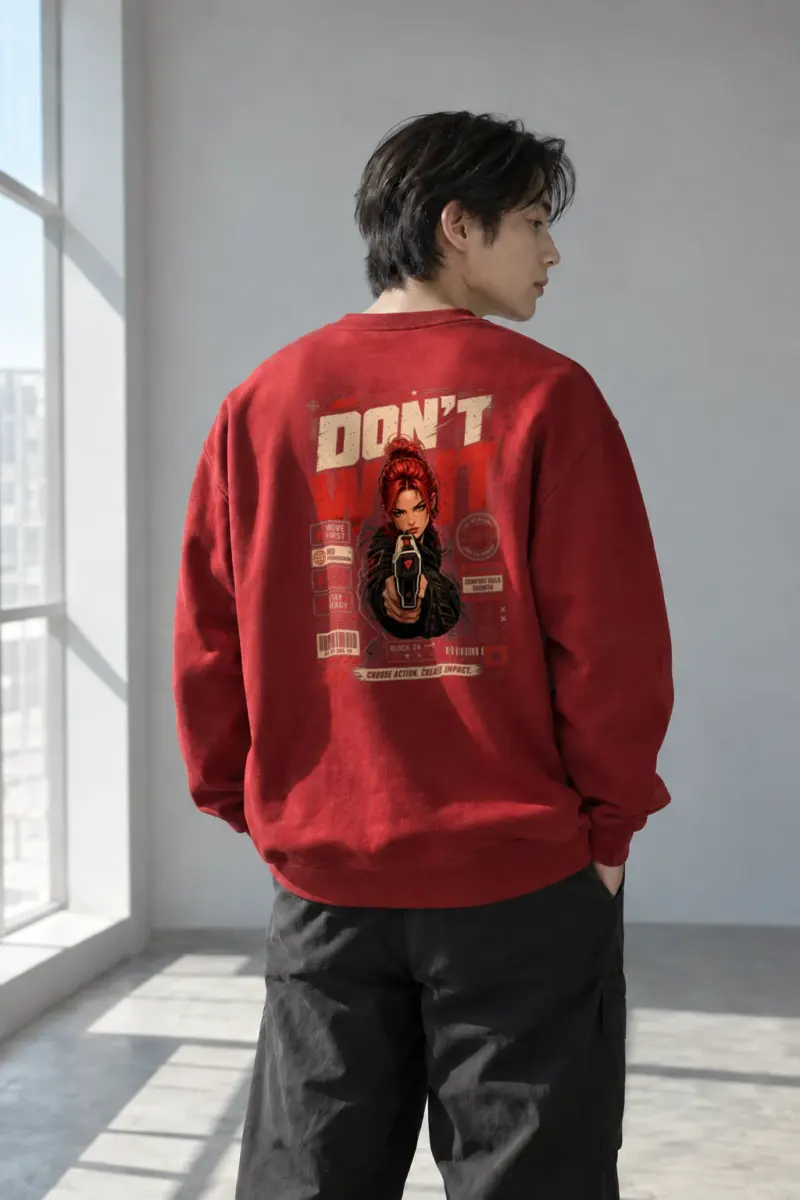 "Choose Action" Heavy Blend Unisex Crewneck Sweatshirt | Gildan 18000