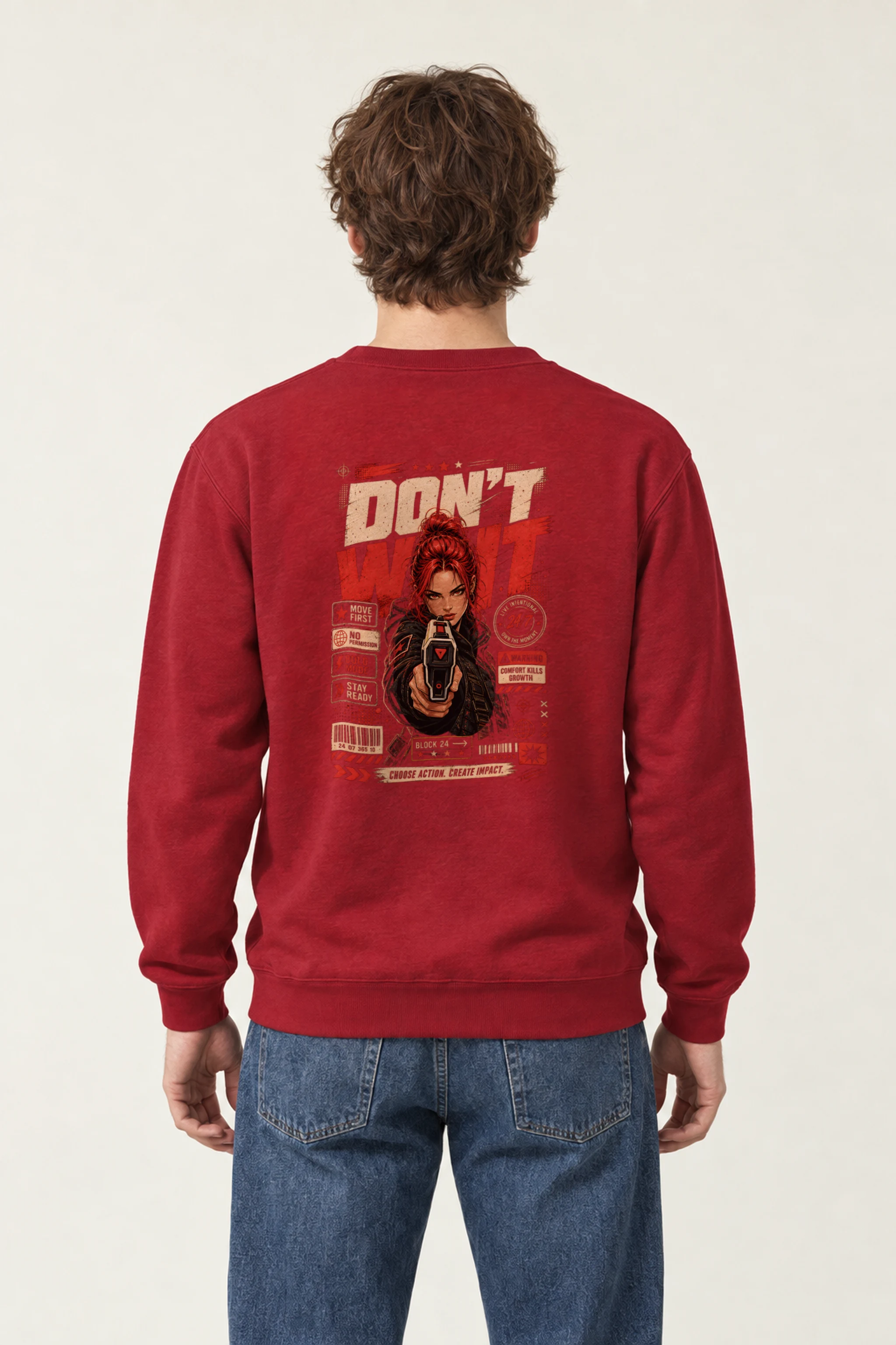 "Choose Action" Heavy Blend Unisex Crewneck Sweatshirt