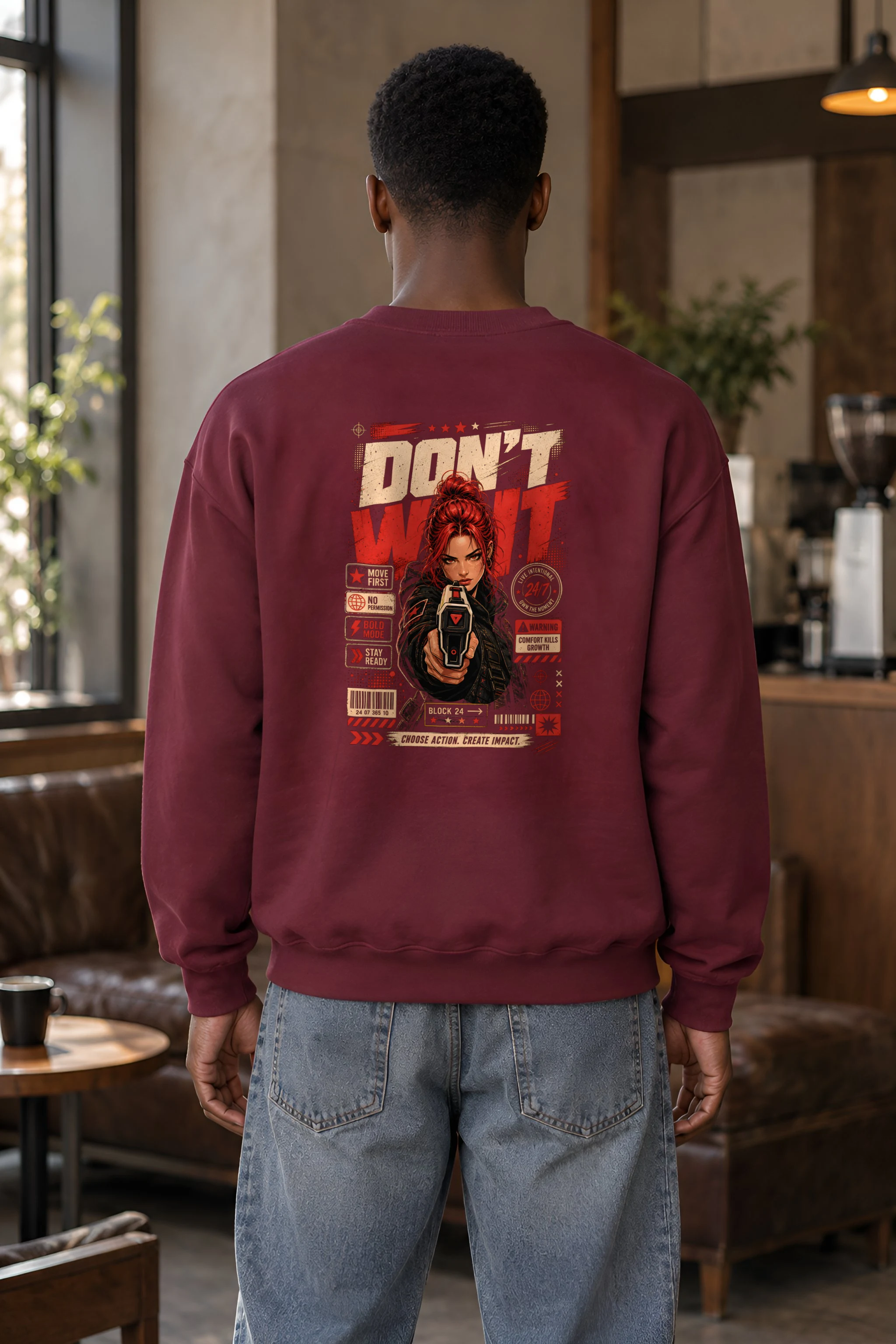 "Choose Action" 1 Crewneck Sweatshirt