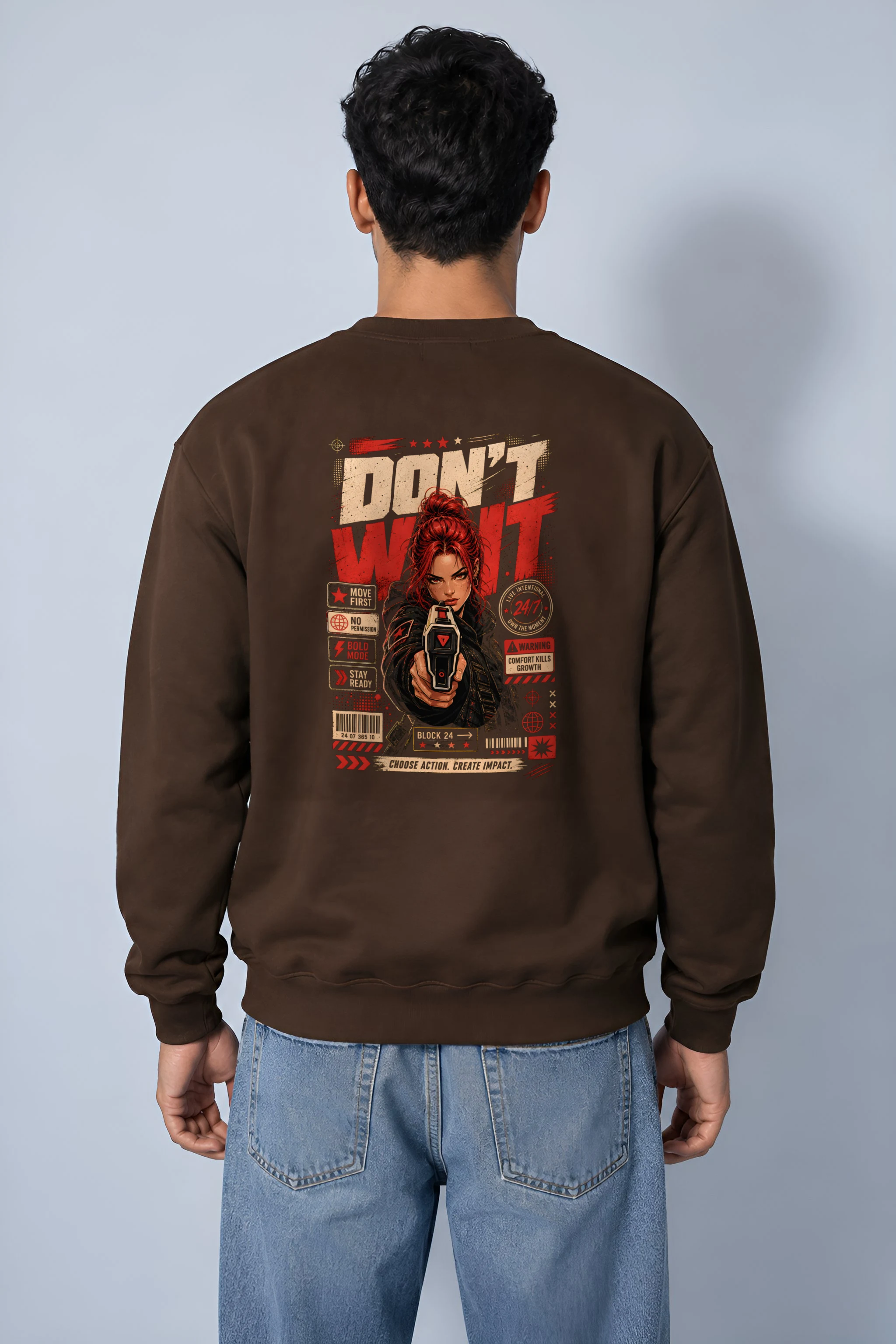 "Choose Action" 1 Crewneck Sweatshirt